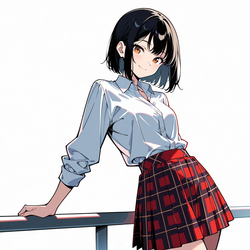 plaid skirt
