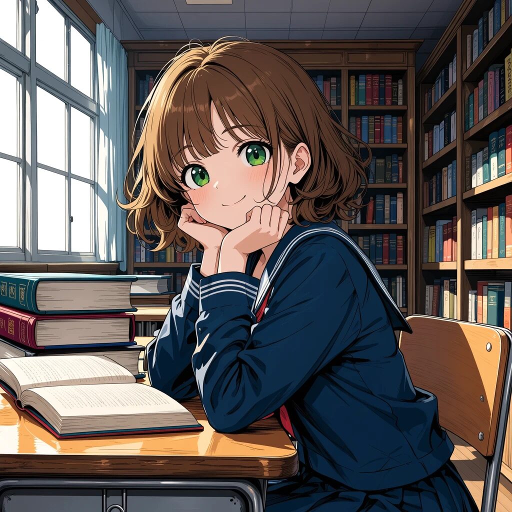 school library
