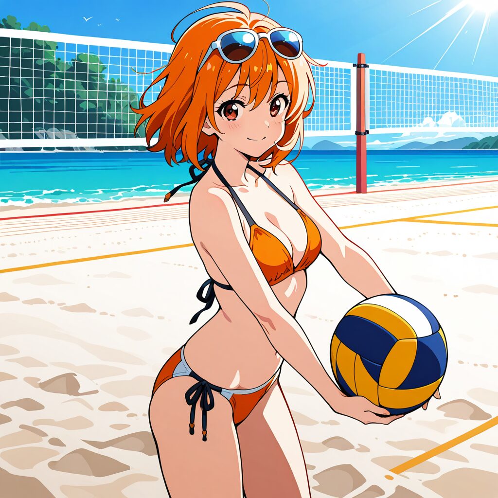 beach volleyball court