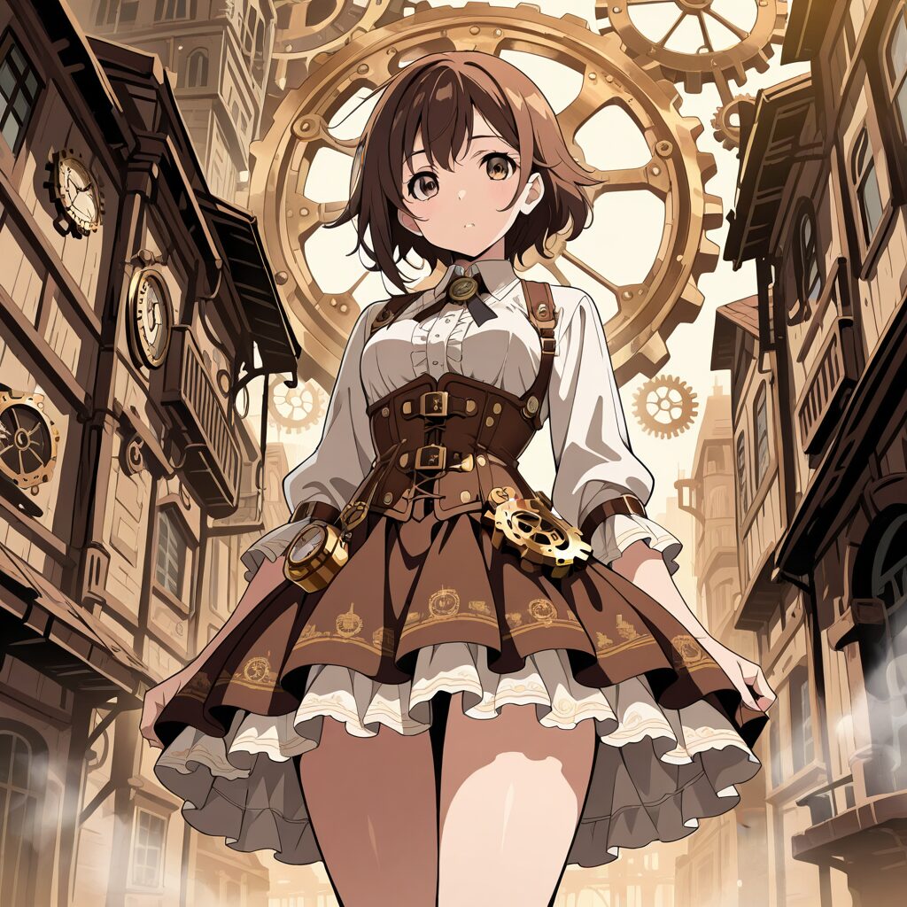 steampunk city